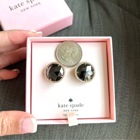 Kate Spade She Has Spark Studs Black - Picture 9 of 9